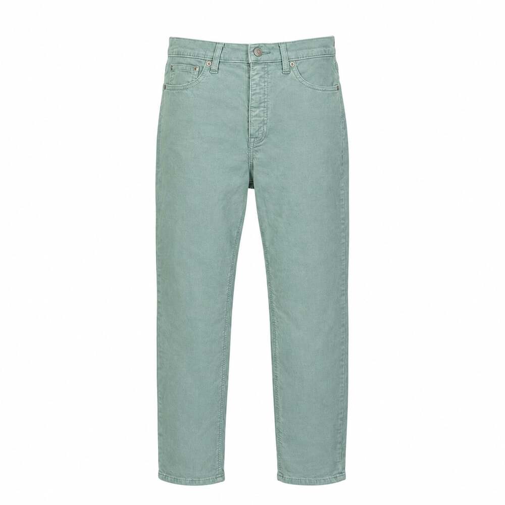 GAP Denim Cigarette Pants Women’s 6/28 Mint Green Corduroy Straight Leg Stretch